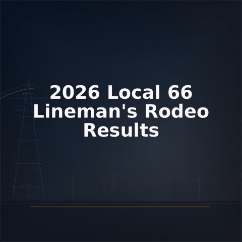 2026 Local 66 Lineman's Rodeo Results